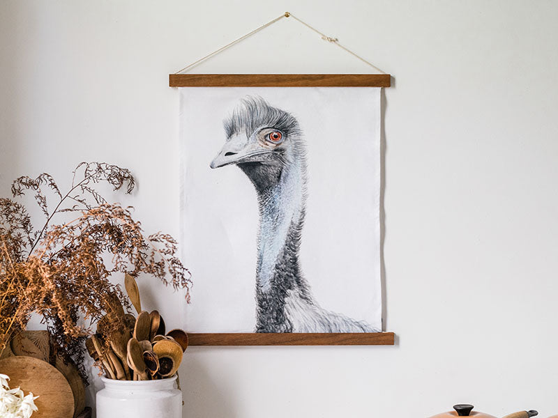 Tea Towel Frame by Corner Block Studio - Brunette Hardwood