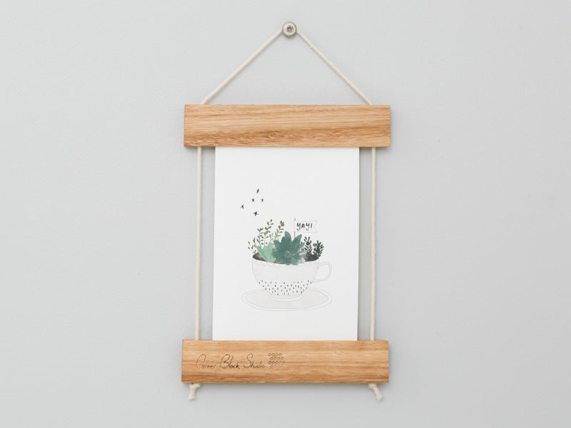Card Frame by Corner Block Studio - Blonde Hardwood