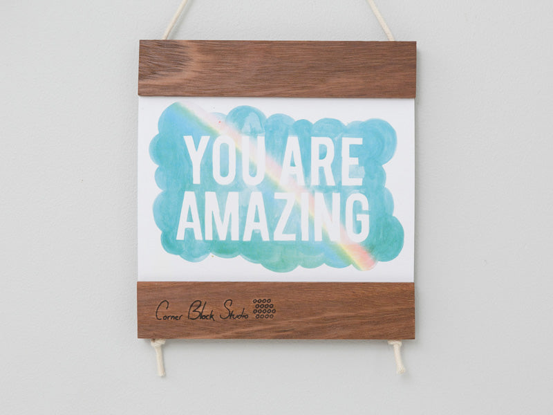 Card Frame by Corner Block Studio - Brunette Hardwood
