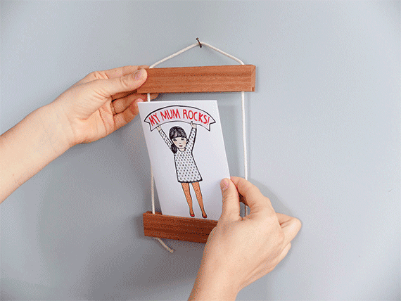 Card Frame by Corner Block Studio - Blonde Hardwood